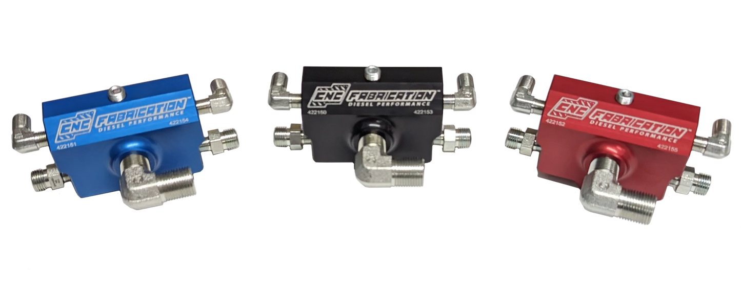 03-07 6.0L CNC Fab 4-Line Feed Fuel Line Kit for Stock Intake - 42215X